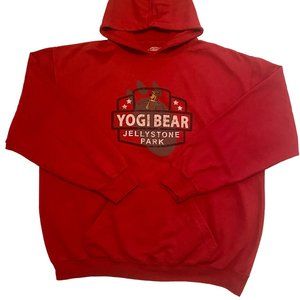 Hanna Barbera Yogi Bear Yellowstone Park Vintage Pullover Hoodie | Men's XL